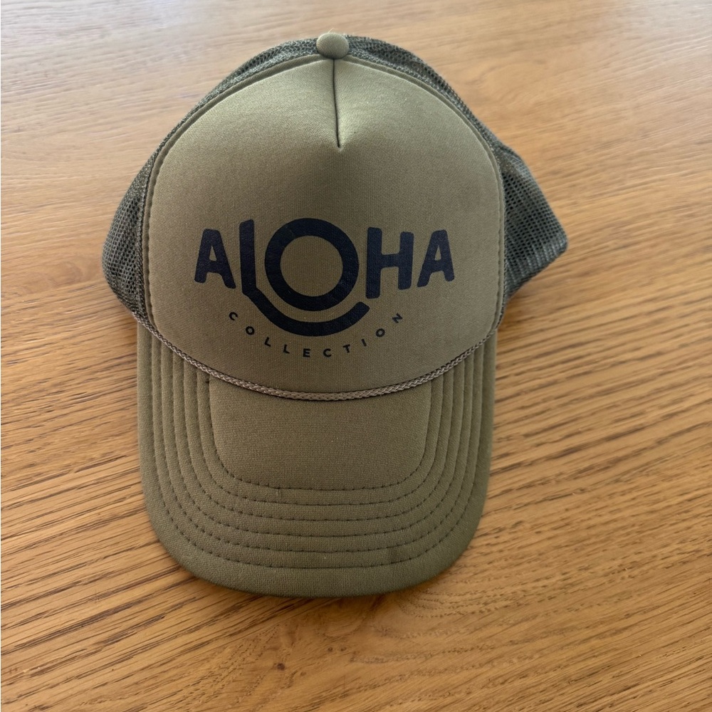 Aloha Collection Olive Green Trucker Hat